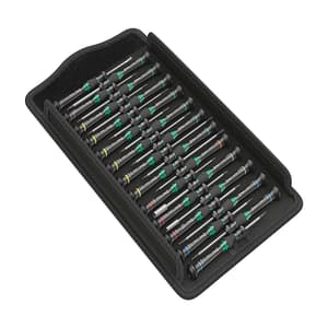 Wera 25 Pcs Kraftform Micro Big Pack 1 Screwdriver Set For Electronic Applications, 05134000001