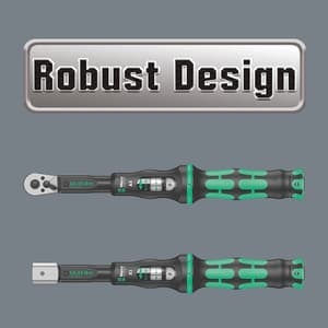 Wera 20 - 100 nm (3/8 Inch Sq. Drive) Torque B 2 Wrench With Reversible Ratchet, 05075611001