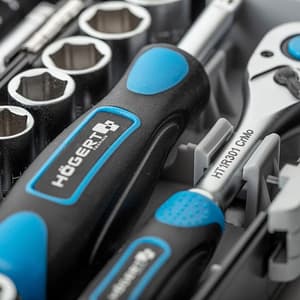 Hogert 38 Pcs 1/4 Inch Sq. Drive Socket Set, HT1R462