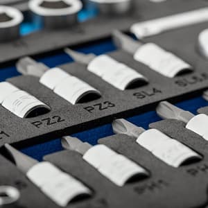 Hogert 34 Pcs 1/4 Inch Sq. Drive Socket Set, HT1R464