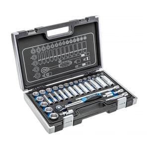 Hogert 36 Pcs 3/8 Inch Sq. Drive Socket Set, HT1R465