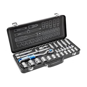 Hogert 29 Pcs 1/2 Inch Sq. Drive Socket Set, HT1R480