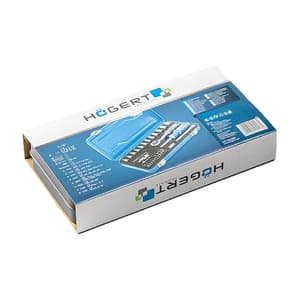 Hogert 53 Pcs 1/4 Inch Sq. Drive Socket Set, HT1R485