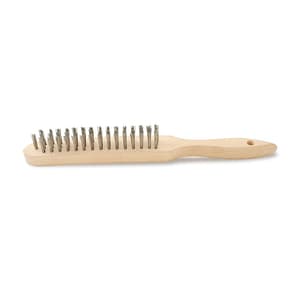 Toptul 3 Row Stainless Steel Wire Scratch Brush, NBAA0315