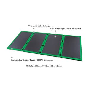 Toptul 1060 x 480 x 12 mm Foldable Mechanic's Mat / Kneeling Pad, M480B