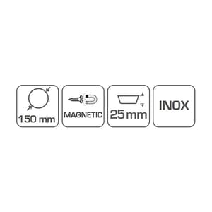 Hogert 150 mm Magnetic Parts Tray Round, HT4R512