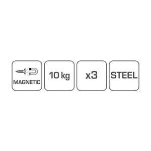 Hogert 200 - 450 mm Magnetic Strips (Pack of 3 Pcs), HT4R521