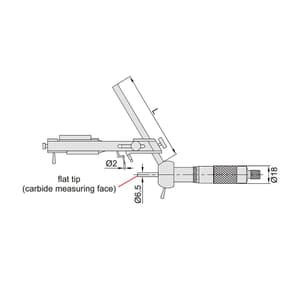 Insize 14 - 110 mm Keyway Symmetry Gauge, 4865-14