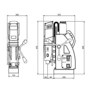 Schifler 1800W Magnetic Core Drilling Machine, SWC 100