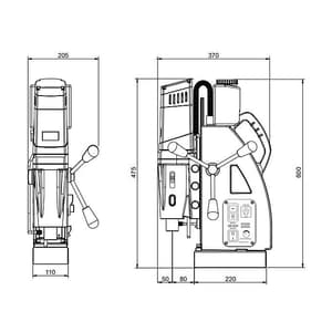 Schifler 1800W Magnetic Core Drilling Machine, SWC 100 WT