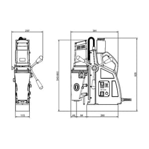 Schifler 2500W Magnetic Core Drilling Machine, SWC 120 WT