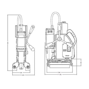 Schifler 1100W Magnetic Core Drilling Machine, SWC 35 PD