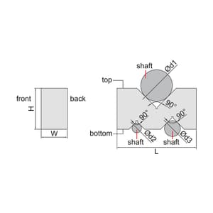 Insize 50 x 19 x 24 mm V - Blocks Set (Pack of 2 Pcs) , 6887-1