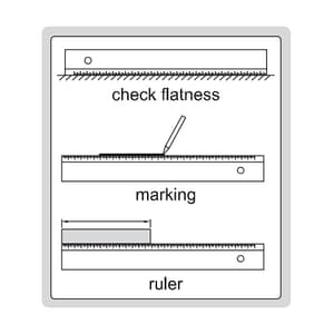 Insize 300 mm / 12 inch Straight Edge, 7111-300A