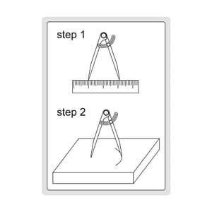 Insize 150 mm Carbon Steel Divider, 7247-150