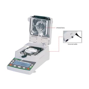 Insize 110g (Max. Weighing) / 1mg (Resolution) Infrared Moisture Analyzer, 8702-110
