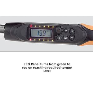 Groz 10 - 200 nm Pro Series Digital Torque Wrench With Memory Function (1/2 Inch Sq. Drive), TQW/DI-M/1-2/200