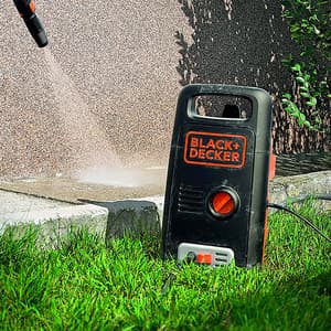 Black+Decker 1300W 100 Bar, 390 L/hr Pressure Washer For Car Wash & Home Use, BXPW1300E-B5
