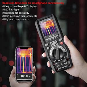 CEM 6000 Counts / 1000V Digital Multimeter With Built In Thermal Imager, DT-9889