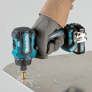 Makita 12V max CXT BL Cordless 6.35 mm (1/4") Drill Driver with Rapid Charger & 2 Pcs 12V Max 1.5Ah Batteries, DF032DWYE