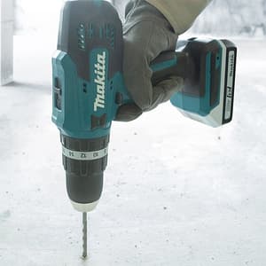 Makita 18V Li-Ion 13 mm (1/2") Cordless Hammer Drill Driver with Charger & 2 Pcs 1.5Ah G-Batteries, HP488DWE