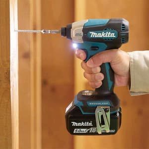 Makita 18V LXT BL 140 Nm Cordless Impact Driver with A-Mode (Bare Tool), DTD157Z