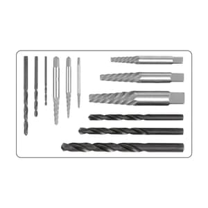 Yato 12 Pcs Screw Extractors & HSS Drill Bits Set, YT-0591