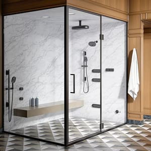 Kohler Anthem+™ 2-12 Outlet Digital Control Interface in Matte Black, K-28214-ASC-BL