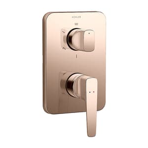 Kohler Aleo+ Aqua Turbo 235 Trim + AT360 Valve In Brushed Rose Gold Finish, K-22786IN-4-BRD