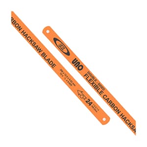 JK 300 x 12.5 x 0.63 mm / 24 TPI Double Sided Flexible Carbon Hacksaw Blade (Pack of 10 Pcs), SD7800943