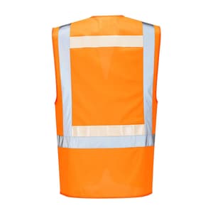 Portwest Glowtex Ezee Zip Executive Vest (Large), G456ORRL      