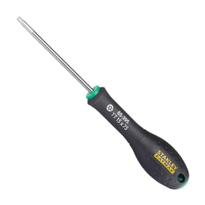 Stanley TT15 x 75 mm Blade Length FatMax Tamperproof Torx Screw Driver, 0-65-395