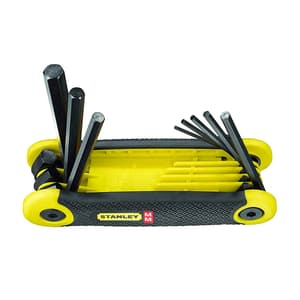 Stanley 8 Pcs (1.5 mm - 8 mm) Folding Hex Key Sets, 2-69-264