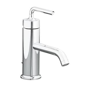 Kohler Purist Single Control Basin / Lavatory Faucet With Drain In Polished Chrome Finish, K-14402IN-4A-CP