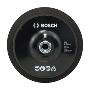 Bosch 150 mm M14 Backing Pads with Hook & Loop Type Fastening System, 2 608 612 027