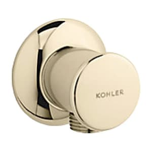 Kohler Complementary Round Wall Mount Supply Elbow In French Gold Finish, K-16381IN-AF