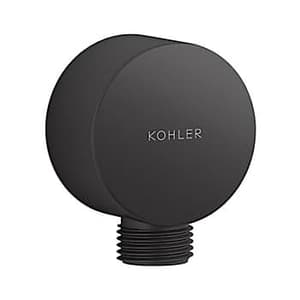 Kohler Complementary Wall Supply Elbow In Matte Black Finish, K-22448IN-BL