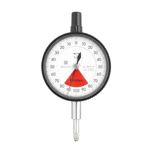 Mitutoyo 0 - 0.16 mm Standard Type Dial Indicator with Flat Back, 2901AB-10