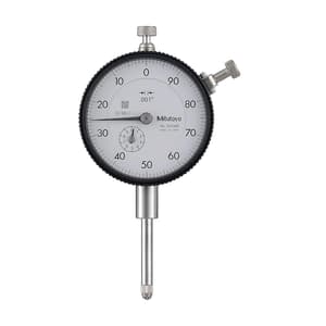 Mitutoyo 0 - 1 inch Long Stroke Dial Indicator with Flat Back, 2904AB