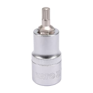 Yato M14 mm, 1/2 Square Drive Spline Bit Sockets, YT-04345
