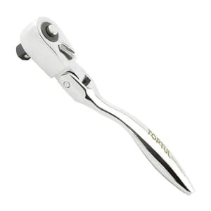 Toptul 1/4 Inch Sq. Drive Flexible Head Mini Reversible Ratchet with Quick Release, CHKU0811