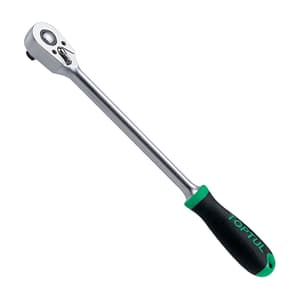 Toptul 1/4 Inch Sq. Drive Extra Long Reversible Ratchet Handle with Quick Release, CJCK0819