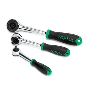 Toptul 1/2 Inch Sq. Drive Gearless Reversible Ratchet Handle with Quick Release, CJBT1627