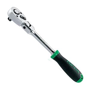 Toptul 1/4 Inch Sq. Drive Flexible Reversible Ratchet Handle with Quick Release, CJHM0814