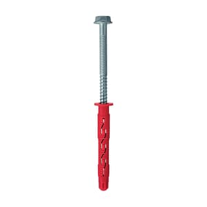 Hilti 10 x 140 mm HRD-HR2 Hex Head Plastic Frame / Screw Anchor - A2 Stainless Steel (Pack Of 50 Pcs), 423901