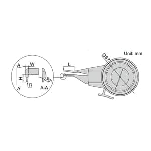 Insize 10 - 30 mm Internal Dial Caliper Gages, 2222-301