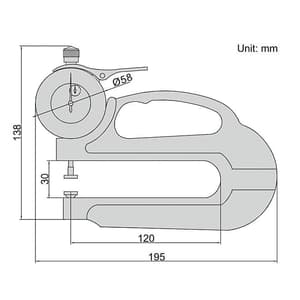 Insize 0 - 10 mm Thickness Gauge, 2365-10