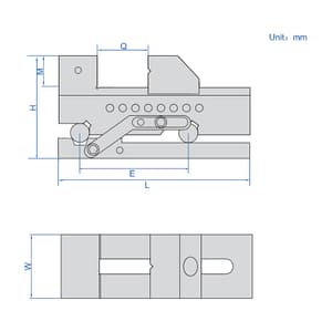 Insize 0 - 100 mm Precision Quick Moving Sine Vice, 6514-1001