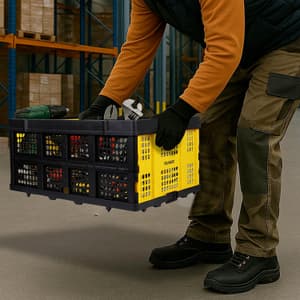Stanley 25kg Load Capacity Folding Utility Basket, SXWT-FT505-SP