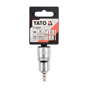 Yato M14 mm, 1/2 Square Drive Spline Bit Sockets, YT-04345